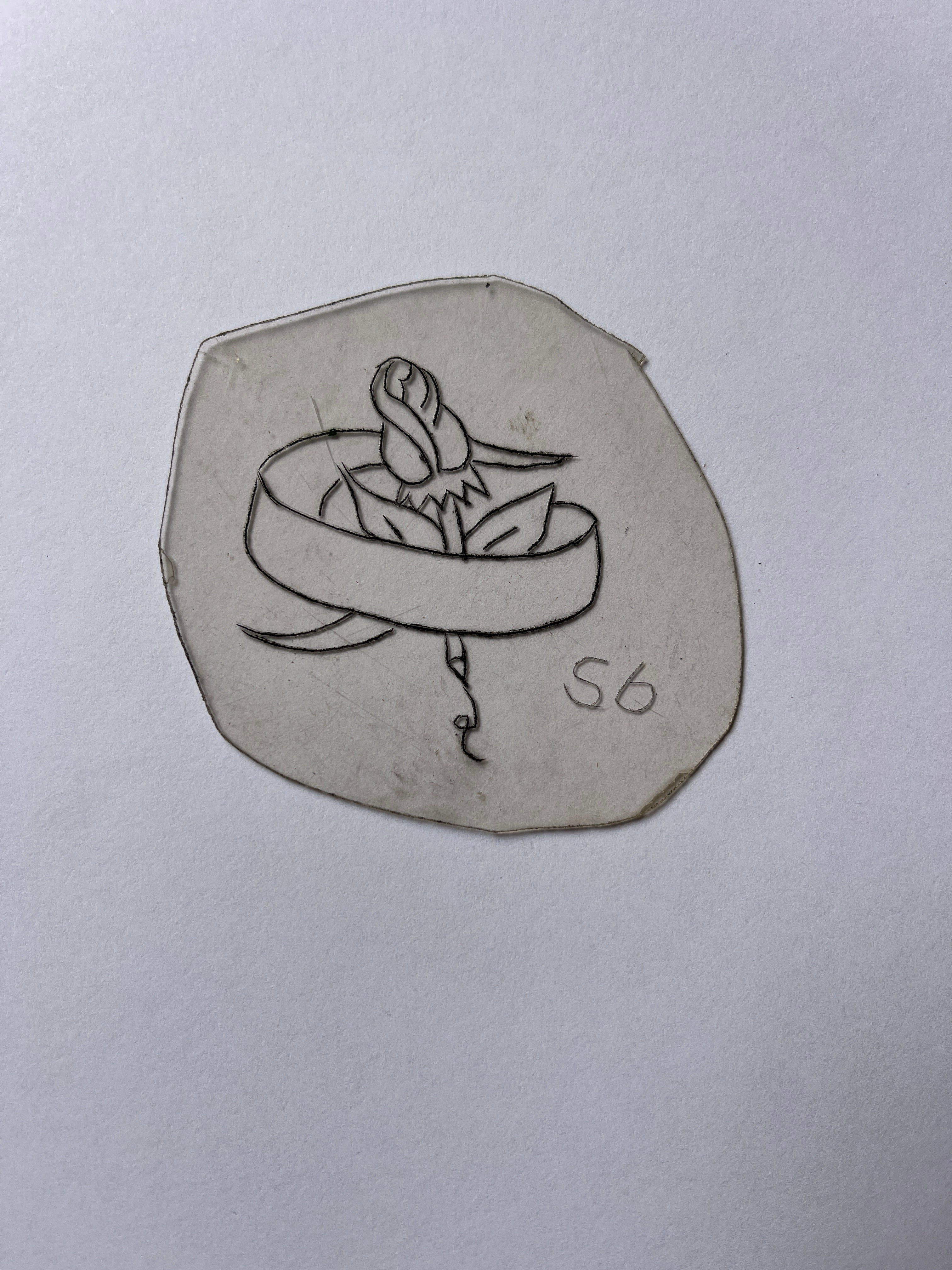 Unkown acetate stencil