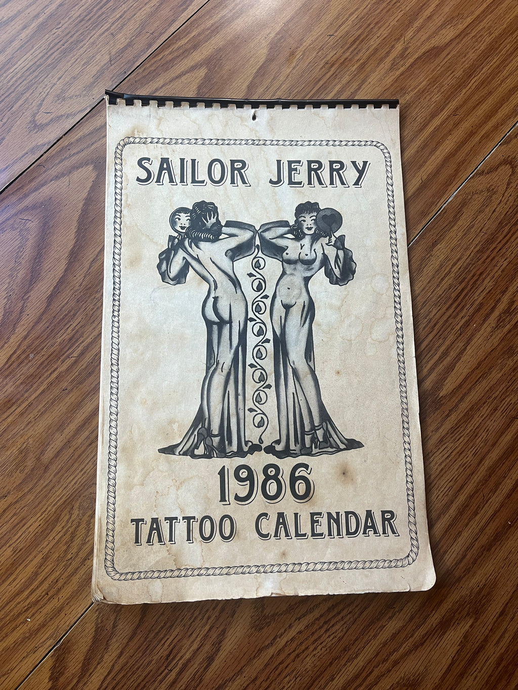 Mr. Flash(Mike Malone) produced sailor Jerry tattoo flash calendar