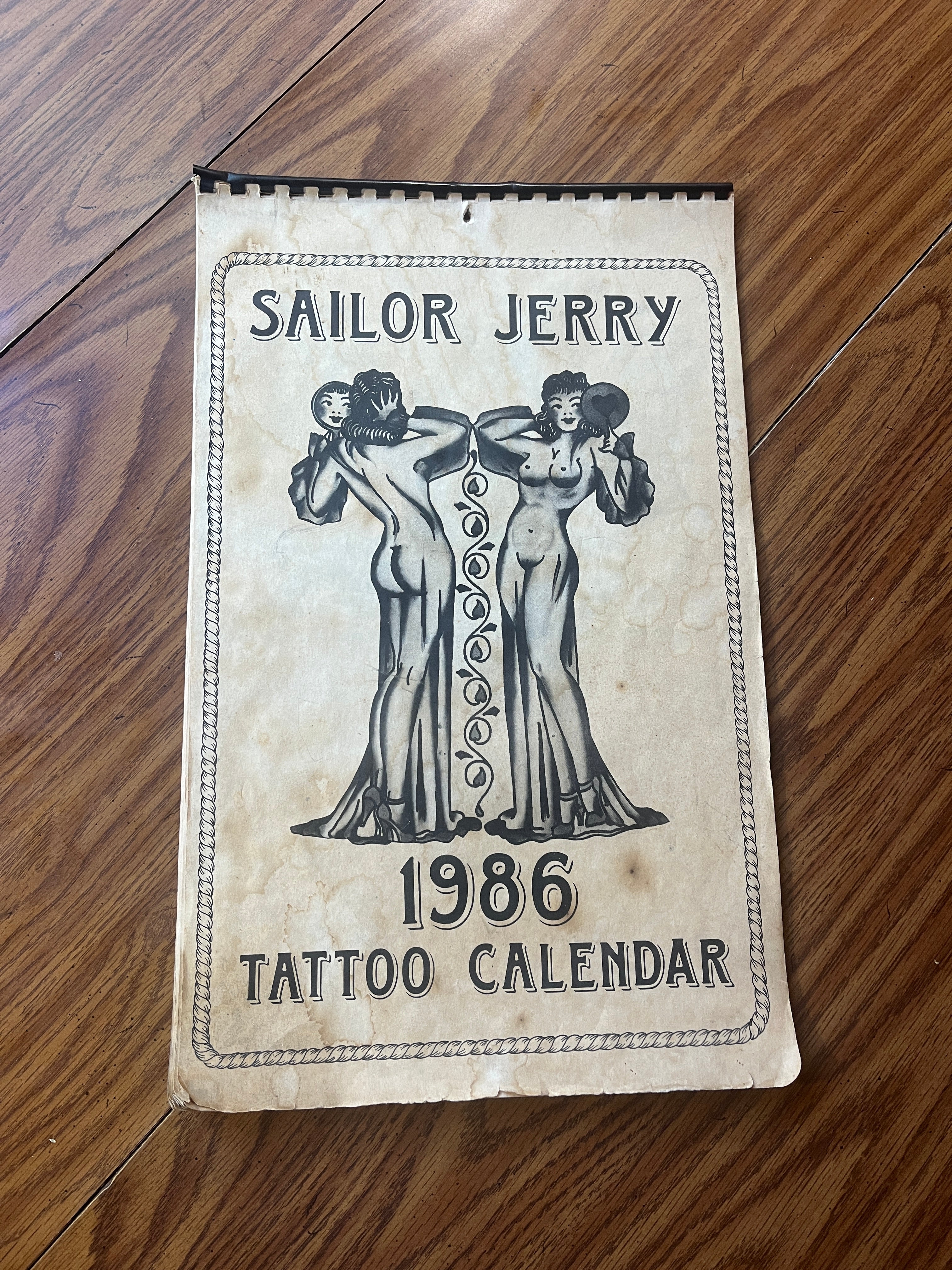 Mr. Flash(Mike Malone) produced sailor Jerry tattoo flash calendar