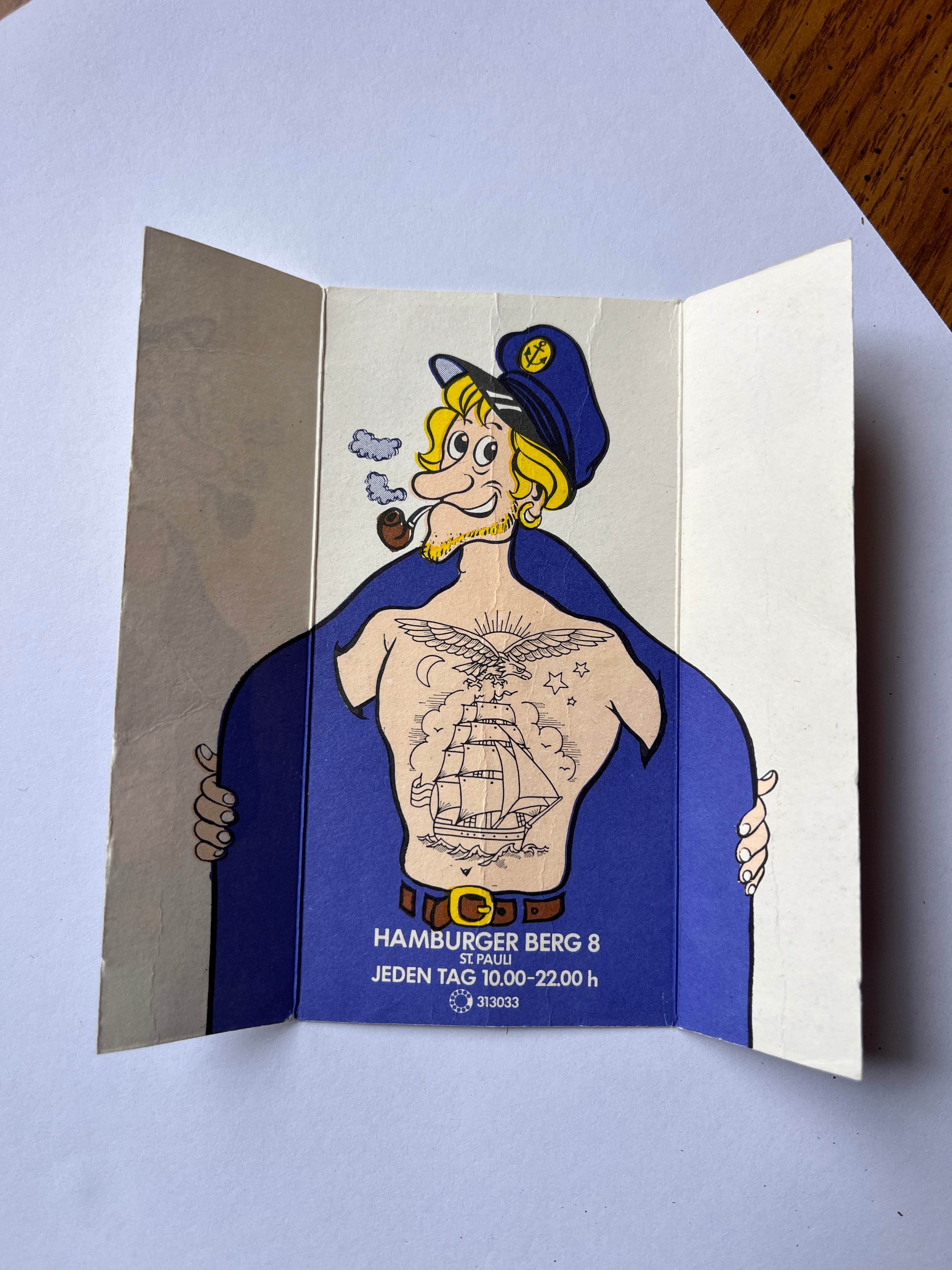 Tri fold Herbert Hoffman biz card.