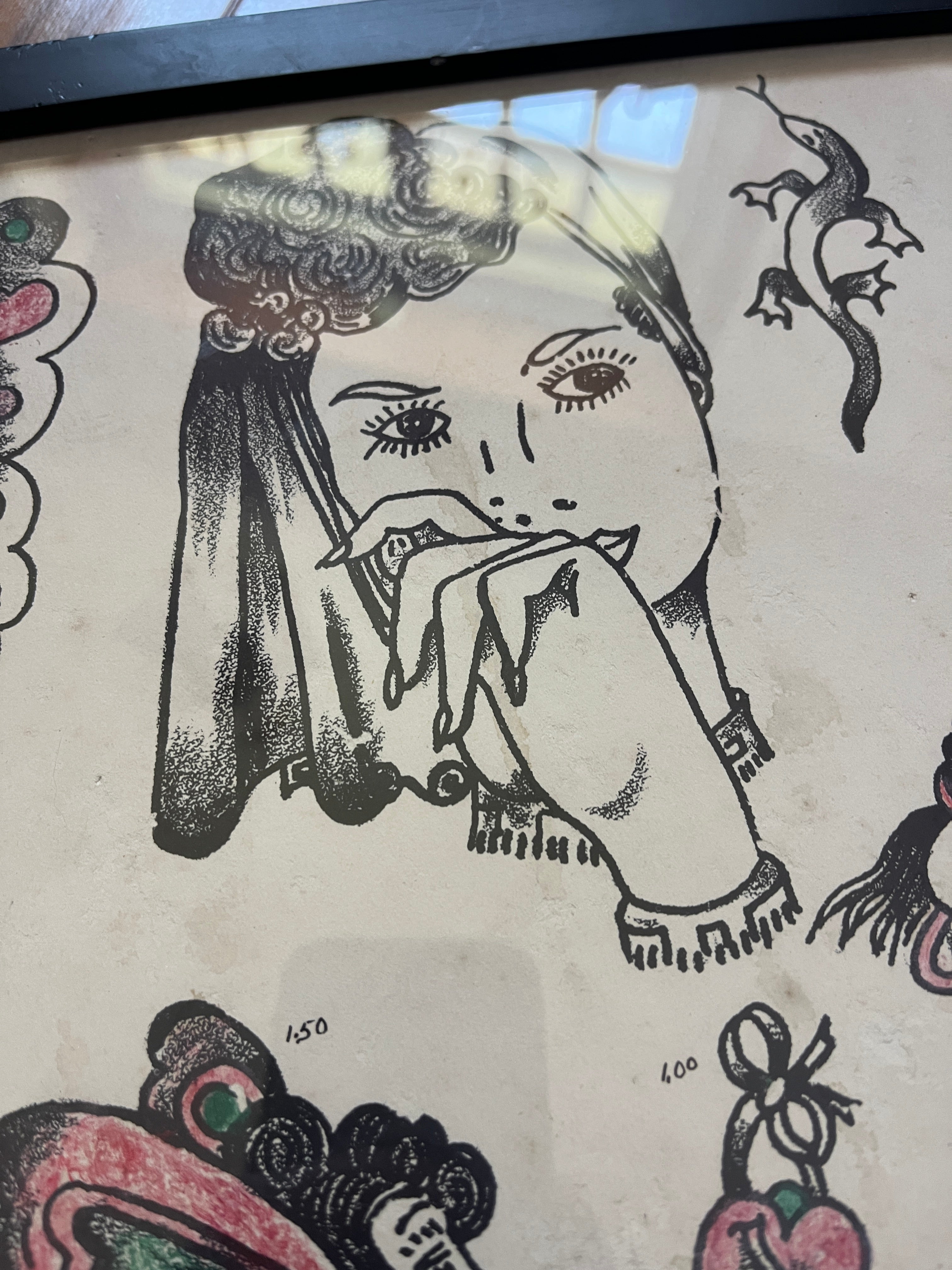 Antique1930s Chicago tattoo supply house sheet.