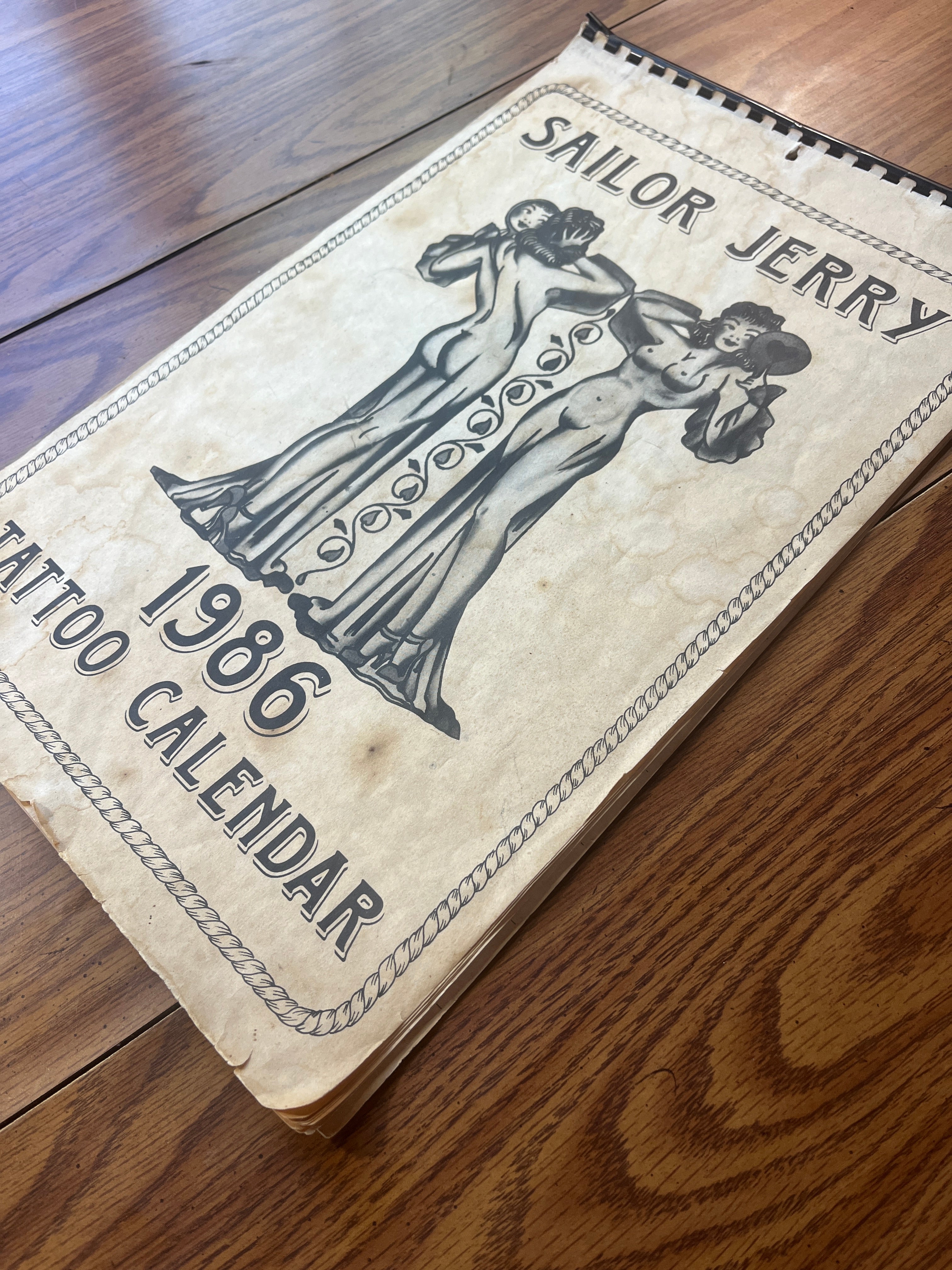 Mr. Flash(Mike Malone) produced sailor Jerry tattoo flash calendar