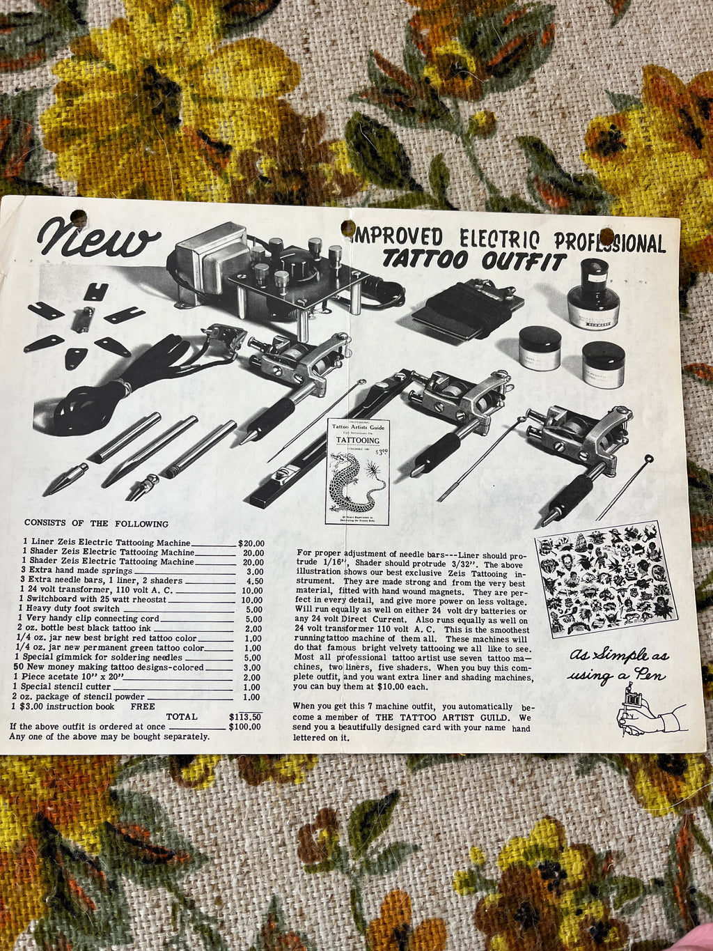 Zeis starter set advertisement