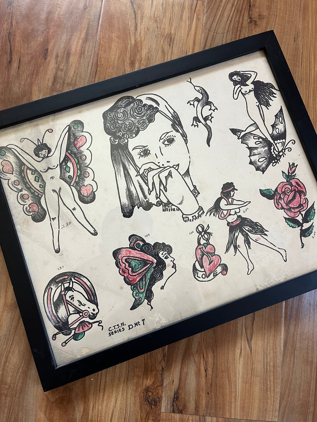 Antique1930s Chicago tattoo supply house sheet.
