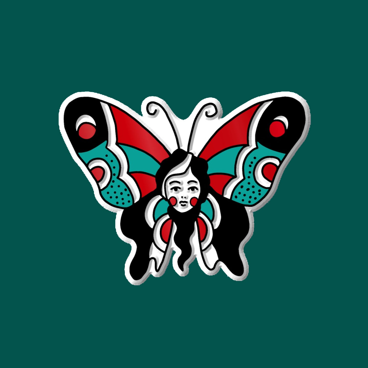 COLEMAN BUTTERFLY LADY MAGNET